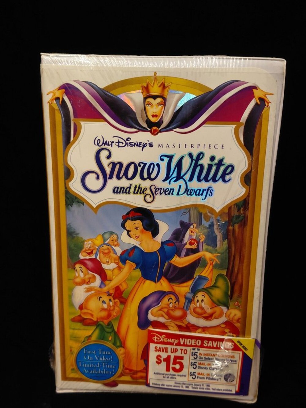Disney Masterpiece Snow White And The Seven Dwarfs VHS Sealed First Release